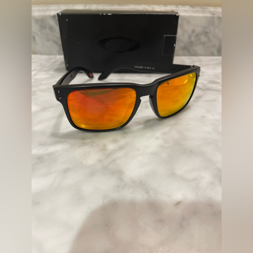 Oakley Holbrook Matte Black Ruby Prizm SunGlasses